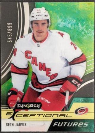 Seth Jarvis #EF-SJ Hockey Cards 2021 Upper Deck Synergy Exceptional Futures