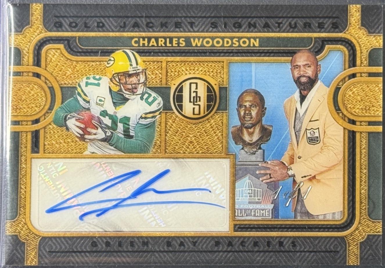 Charles Woodson #GJS-CW 2024 Panini Gold Standard Jacket Signature Football