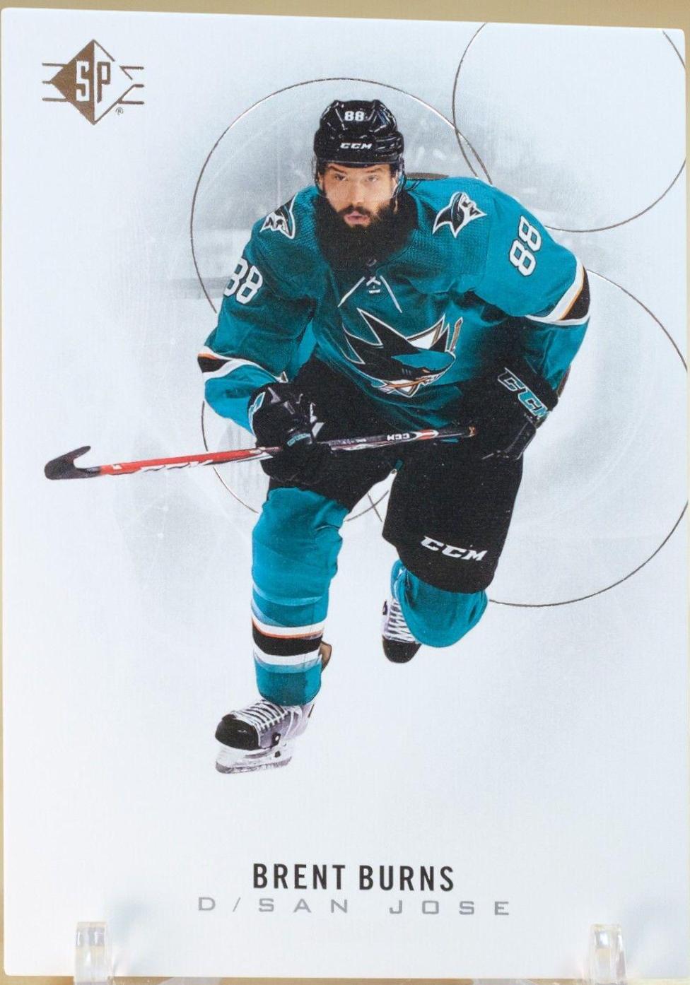 Brent Burns #5 Hockey Cards 2020 SP