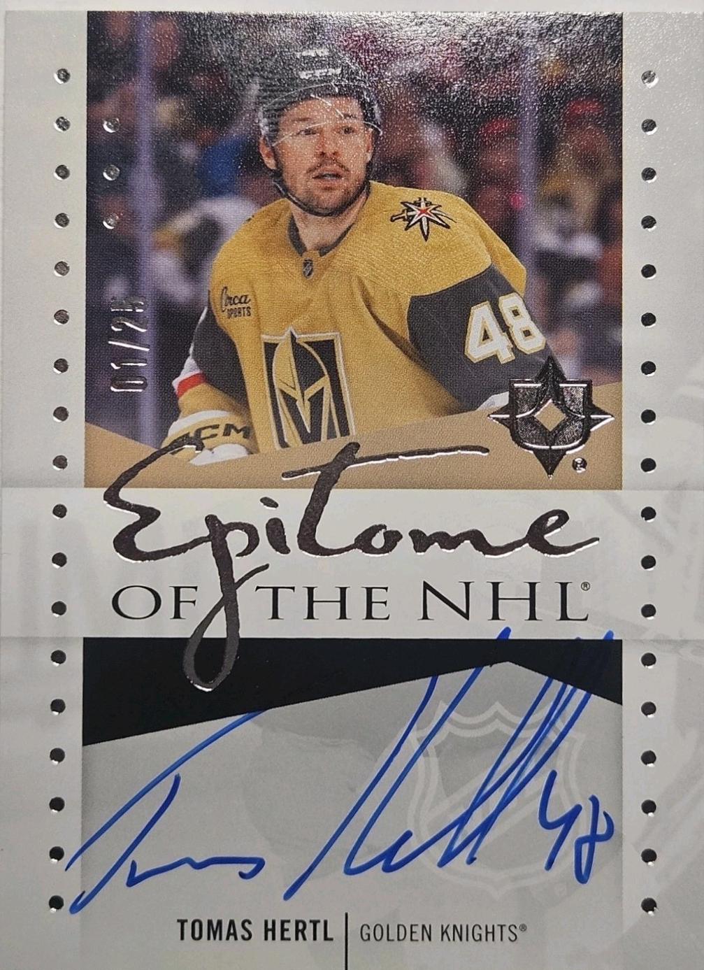 Tomas Hertl #NHL-HE 2024 Ultimate Collection Epitome Of The NHL Autograph