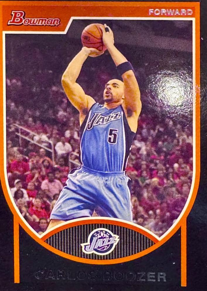 Carlos Boozer #95 Basketball Cards 2007 Bowman