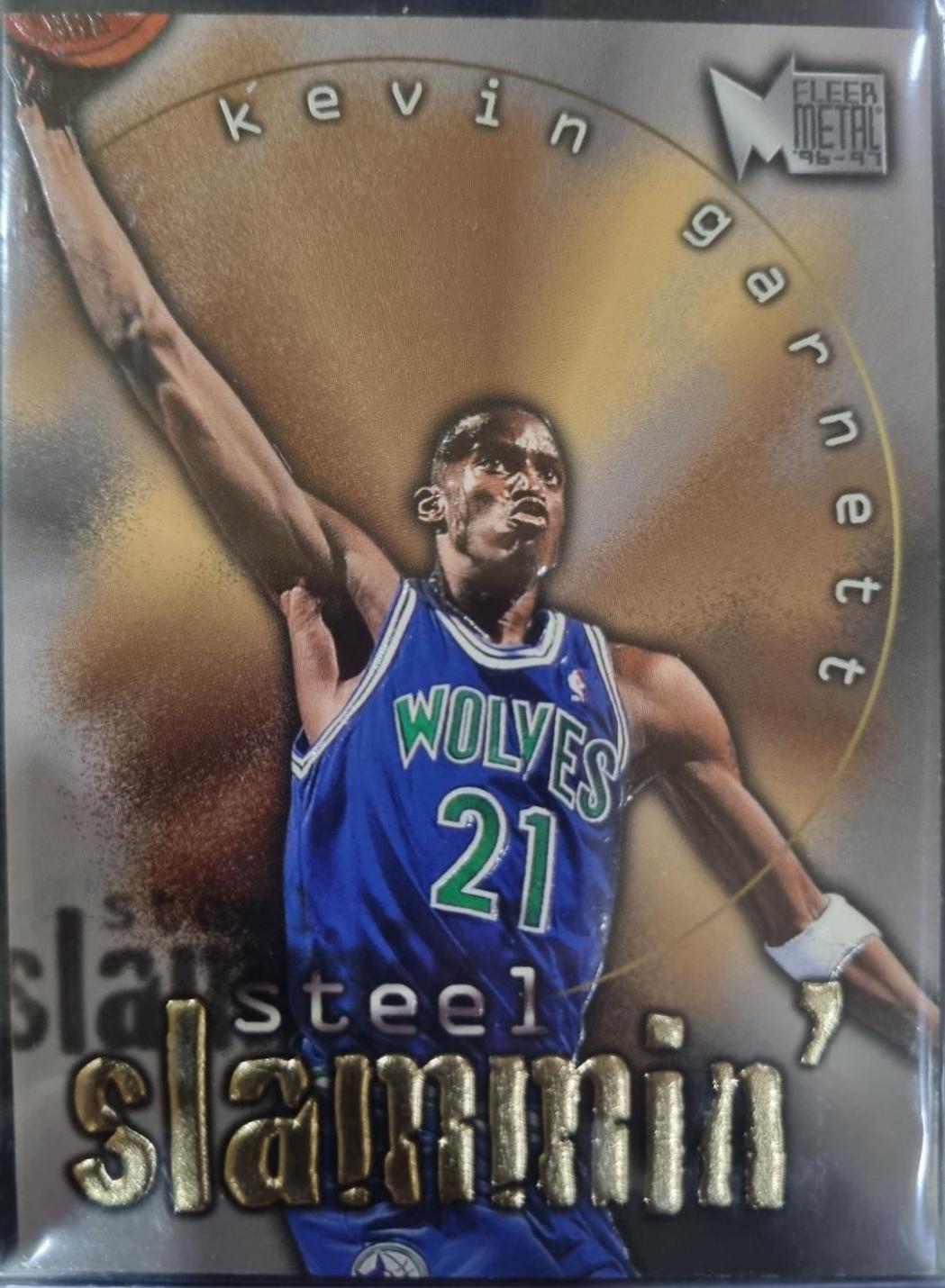 Kevin Garnett #4 Basketball Cards 1996 Metal Steel Slammin'