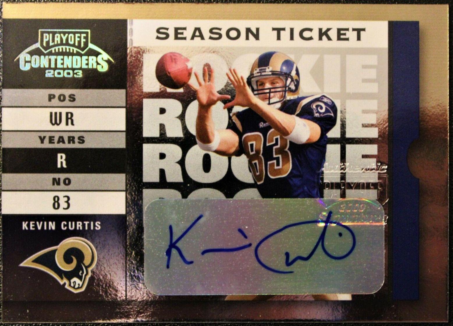 Kevin Curtis #149 2003 Playoff Contenders Football