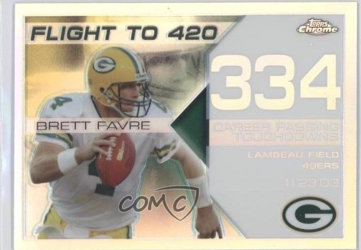 Brett Favre #BFC334 2008 Topps Chrome Brett Favre Collection Football