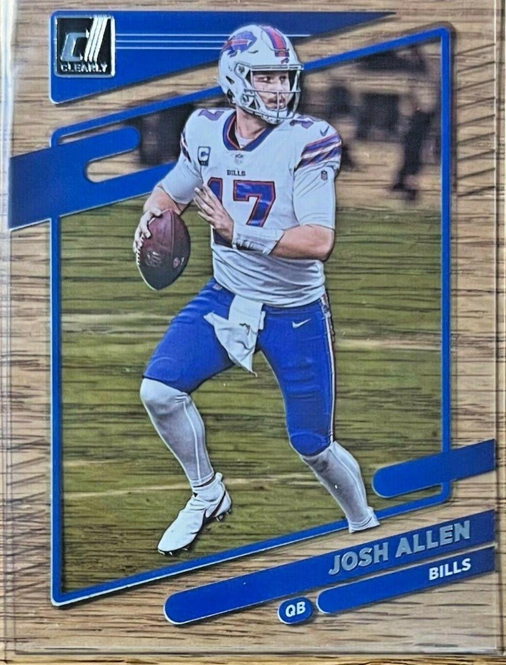 Josh Allen #5 Football Cards 2021 Panini Clearly Donruss