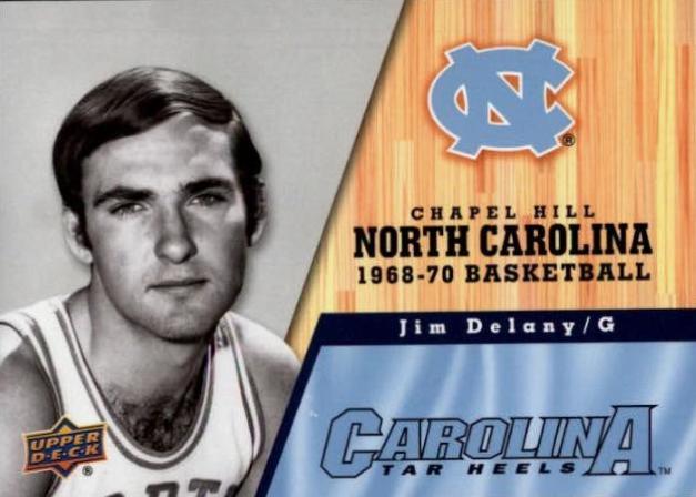 Jim Delany #20 2010 Upper Deck North Carolina Tar Heels Basketball