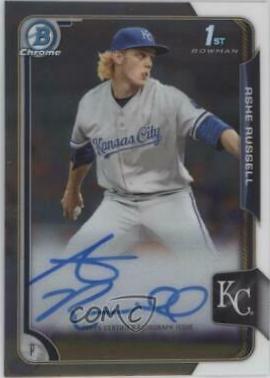 Ashe Russell #BCAAR Baseball Cards 2015 Bowman Chrome Draft Pick Autograph