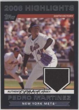 Pedro Martinez #HRPM Baseball Cards 2007 Topps Highlights Relics