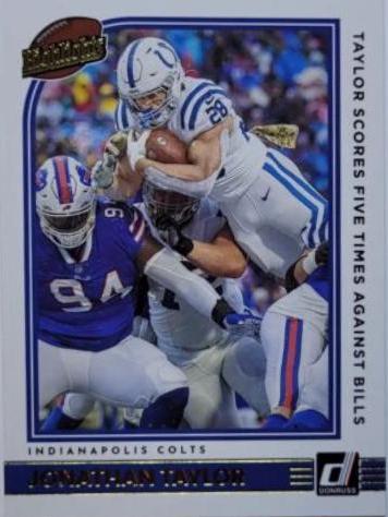 Jonathan Taylor #H-JT Football Cards 2022 Panini Donruss Highlights