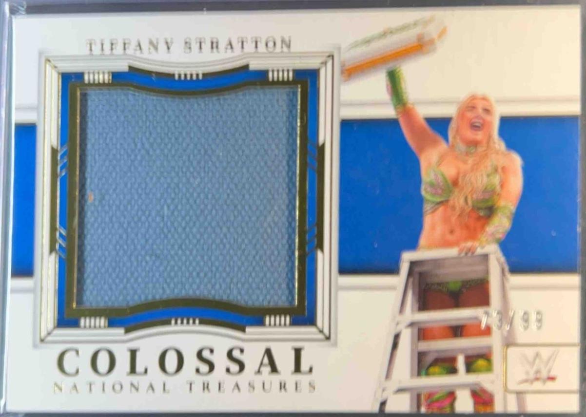 Tiffany Stratton #1 Wrestling Cards 2024 Panini National Treasures WWE Colossal Mat Materials