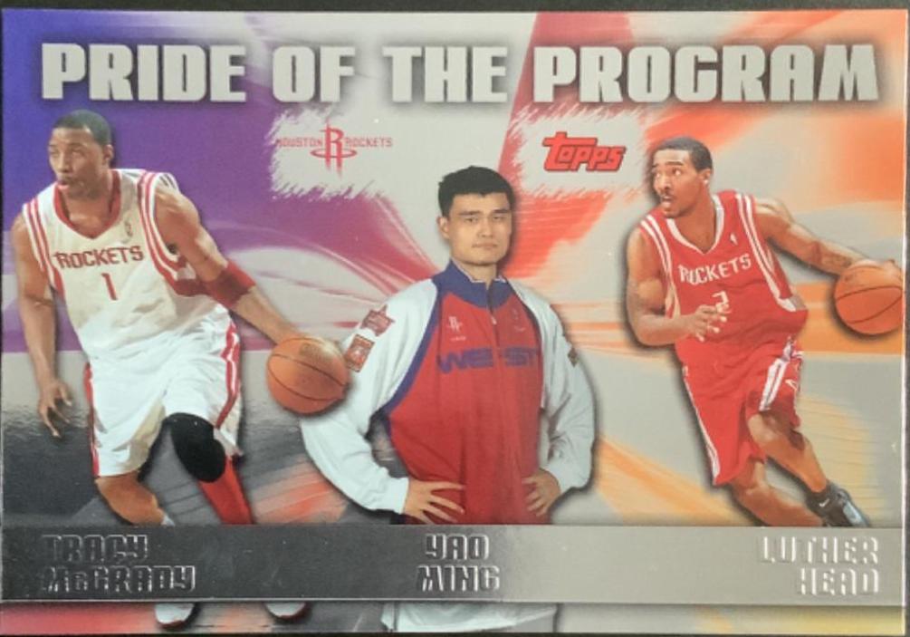 Tracy McGrady Yao Ming Luther Head #PP8 Basketball Cards 2006 Topps Pride of the Program