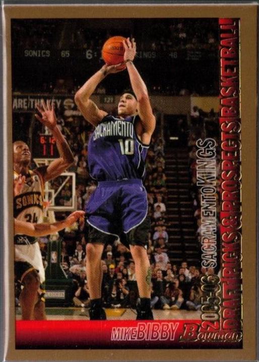 Mike Bibby #37 Basketball Cards 2005 Bowman Draft Picks & Prospects Signs of the Future