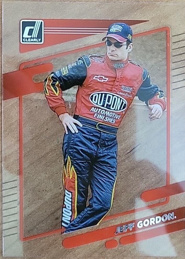 Jeff Gordon #7 Racing Cards 2022 Panini Chronicles Nascar Clearly Donruss