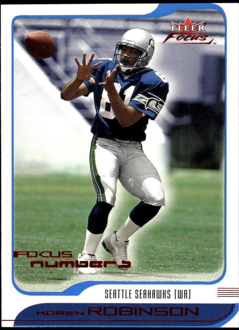Koren Robinson #184 2001 Fleer Focus Football