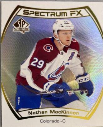 Nathan MacKinnon #S-35 2021-22 SP Authentic Hockey Spectrum FX