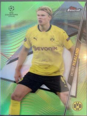 Erling Haaland #24 Soccer Cards 2020 Topps Finest UEFA Champions League