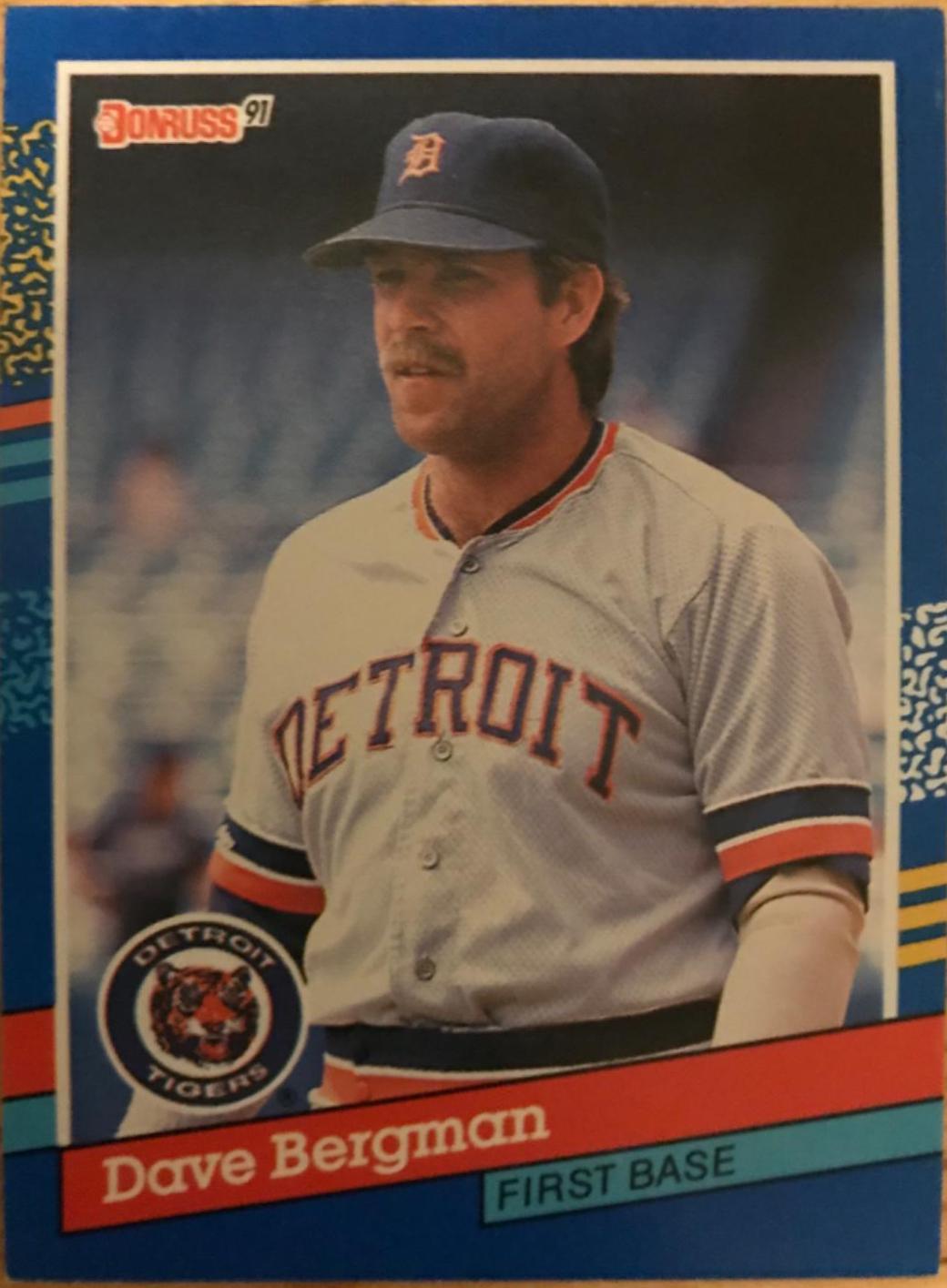 Dave Bergman #342 Baseball Cards 1991 Donruss