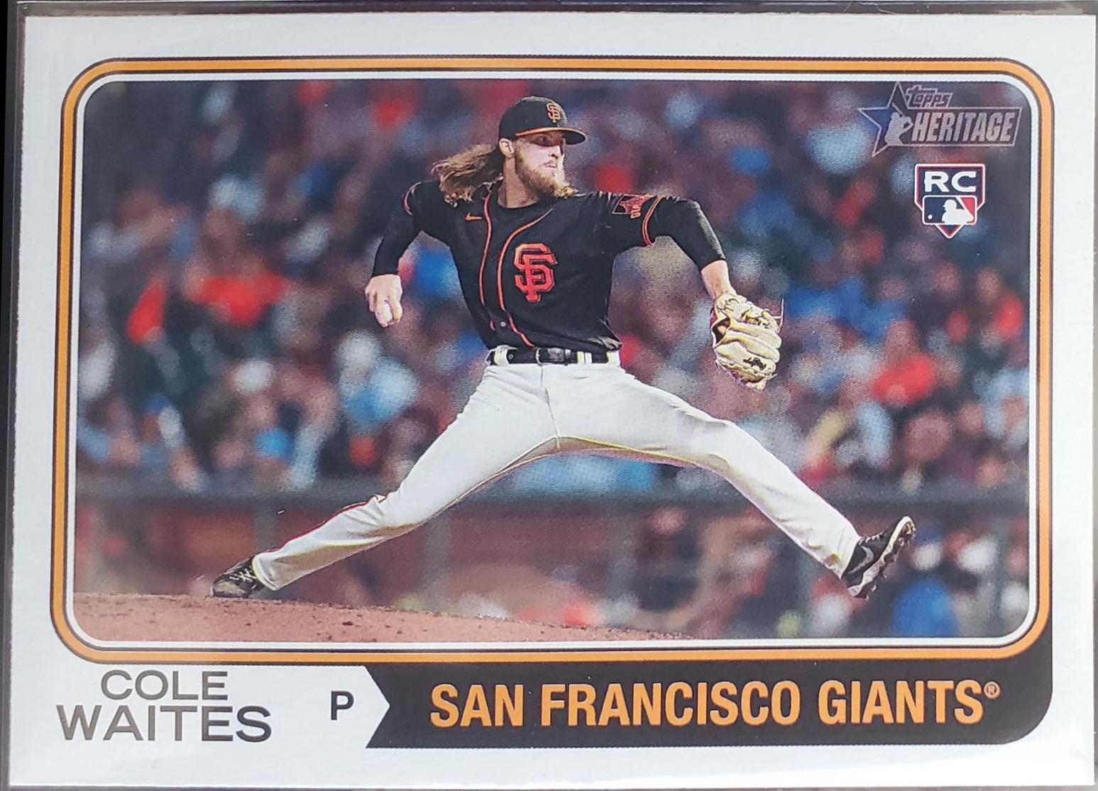 Cole Waites #258 Baseball Cards 2023 Topps Heritage