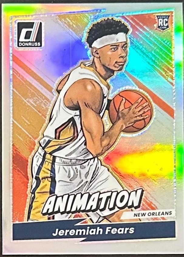Jeremiah Fears #8 2025 Panini Donruss Animation Basketball