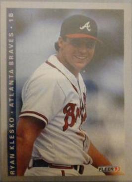 Ryan Klesko #6 Baseball Cards 1993 Fleer