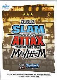 Chris Masters Wrestling Cards 2010 Topps Slam Attax WWE Mayhem