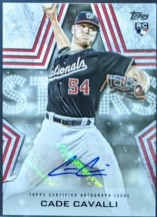 Cade Cavalli #BSA-CCA Baseball Cards 2023 Topps Series 1 Stars Autographs