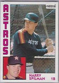 Harry Spilman #612 1984 Topps Nestle Baseball