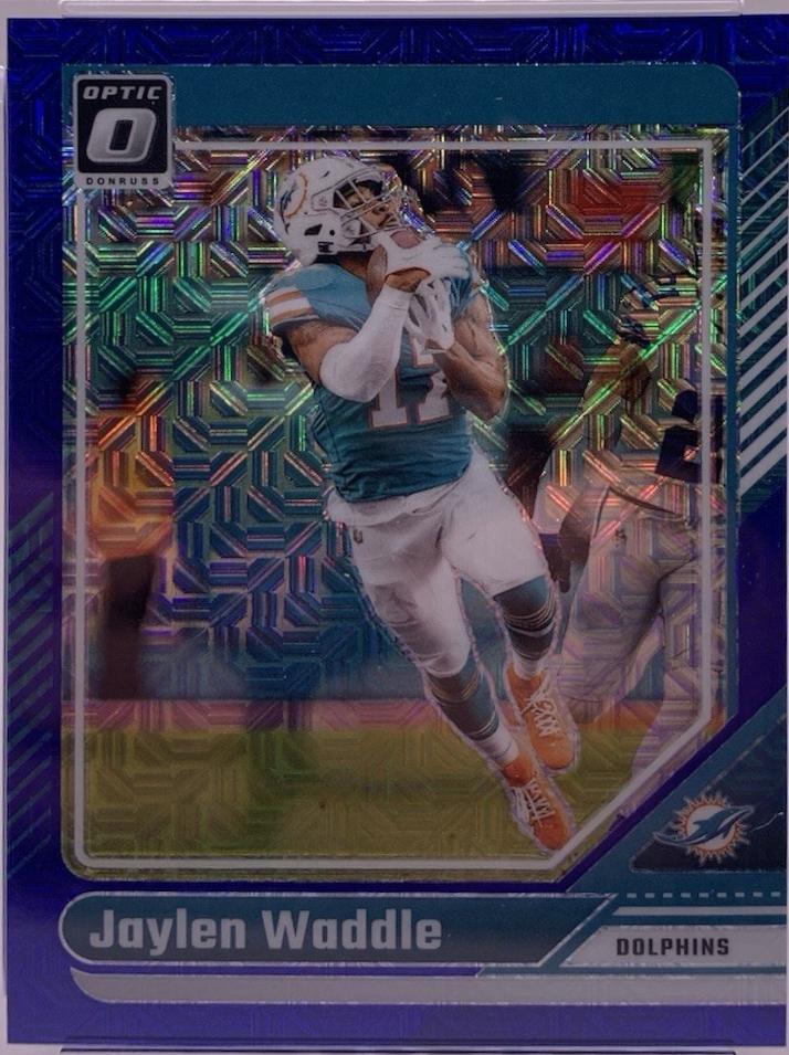 Jaylen Waddle [Blue Mojo] #124