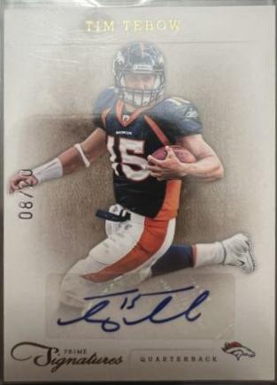 Tim Tebow #164 2012 Panini Prime Signatures Football
