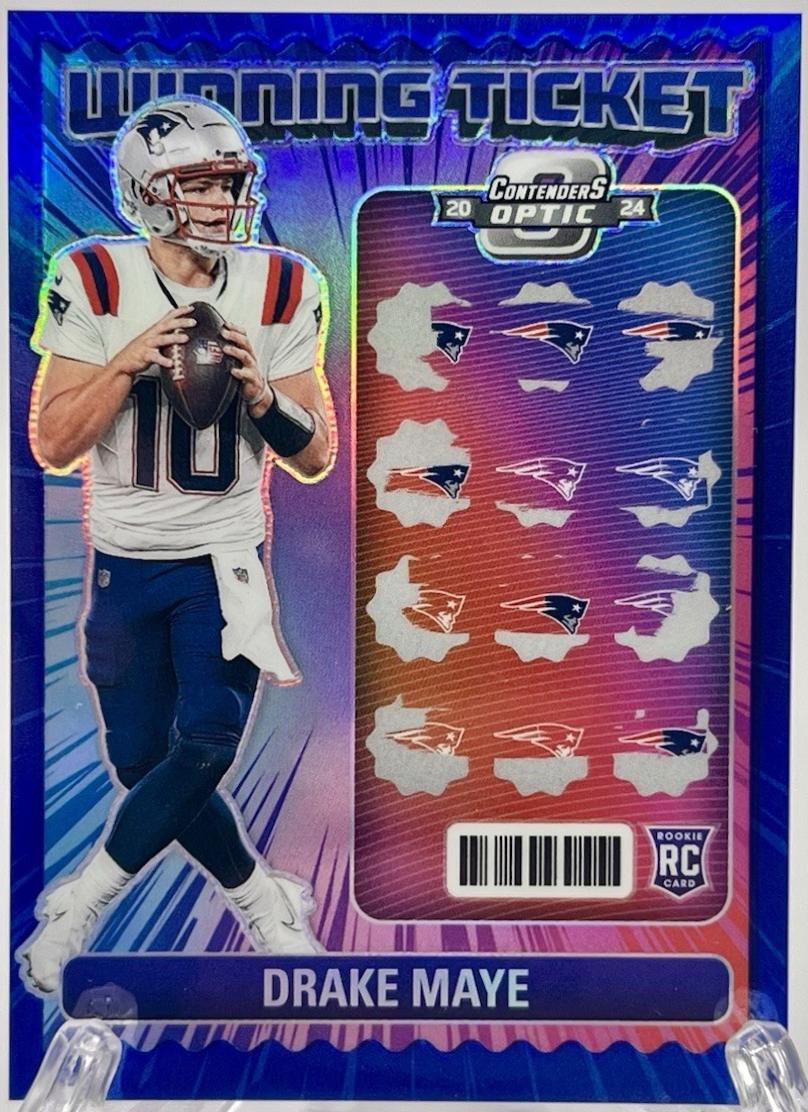 Drake Maye [Blue] #3 Prices | 2024 Panini Contenders Optic Winning