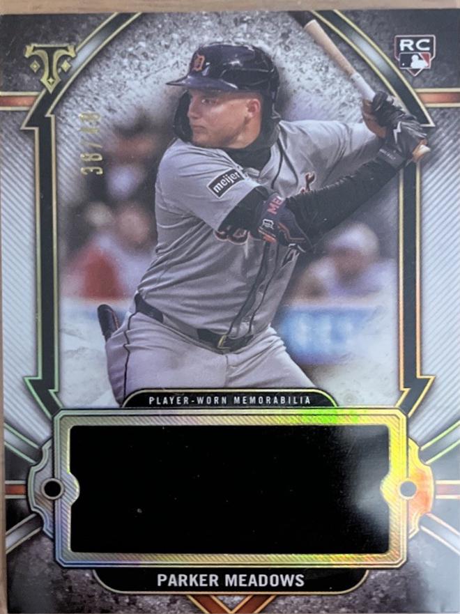 Parker Meadows #SJR-PARK 2024 Topps Triple Threads Baseball Single Jumbo Relics