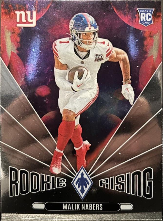 Malik Nabers #46 Football Cards 2024 Panini Phoenix Rookie Rising