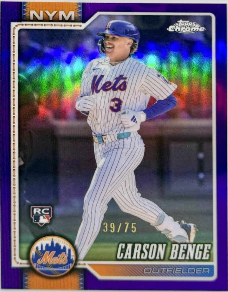 Carson Benge [Purple Refractor] (2026 Topps Chrome)
