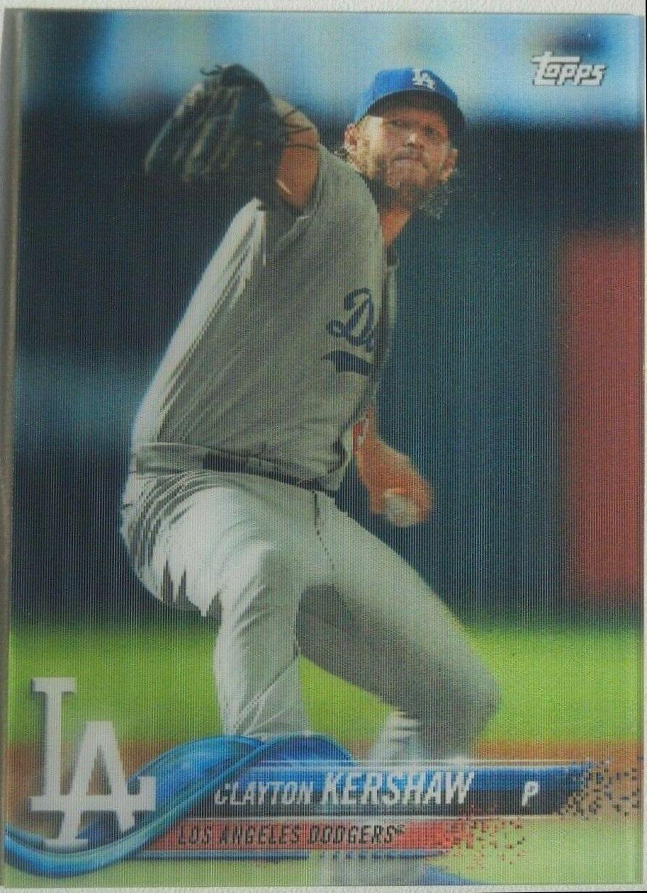 Clayton Kershaw #28 Baseball Cards 2018 Topps on Demand 3D