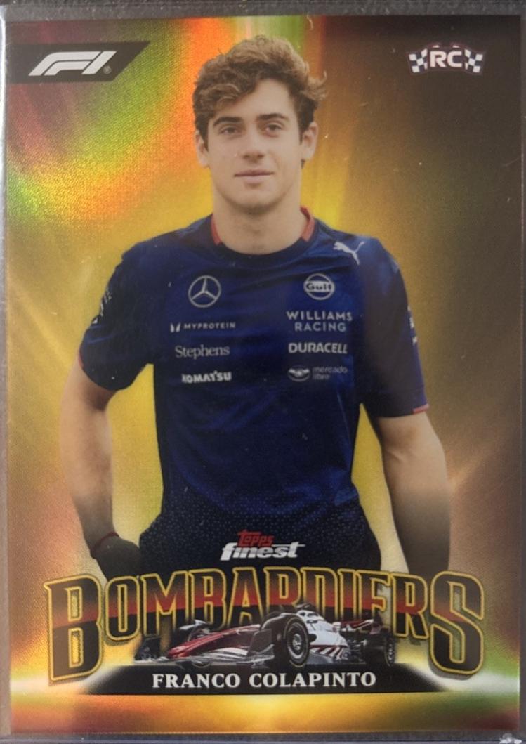Franco Colapinto #BB-20 Racing Cards 2024 Topps Finest Formula 1 Bombardiers