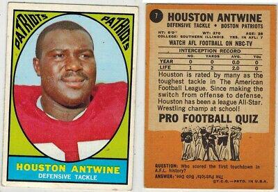 Houston Antwine #7 Football Cards 1967 Topps
