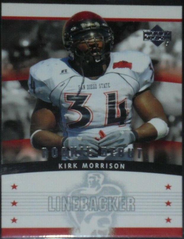 Kirk Morrison #152 2005 Upper Deck Rookie Debut Football