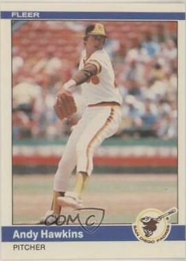 Andy Hawkins #302 Baseball Cards 1984 Fleer