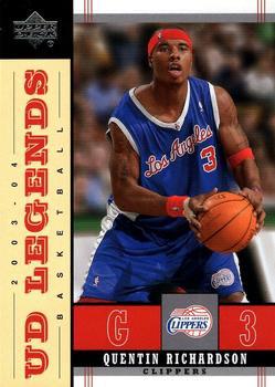 Quentin Richardson #34 Basketball Cards 2003 Upper Deck Legends