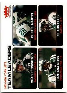 Chad Pennington, Curtis Martin, Santana Moss, Shaun Ellis