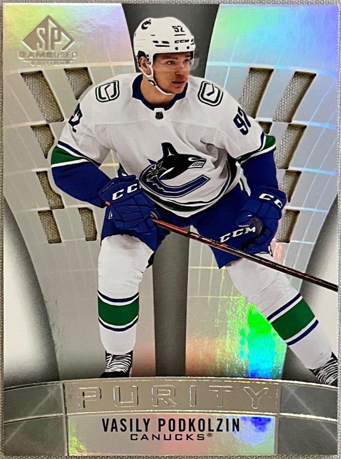 Vasily Podkolzin #P-95 2021-22 SP Game Used Hockey Purity