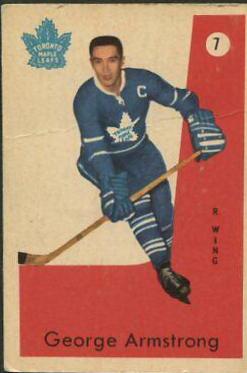 George Armstrong #7 Hockey Cards 1959 Parkhurst
