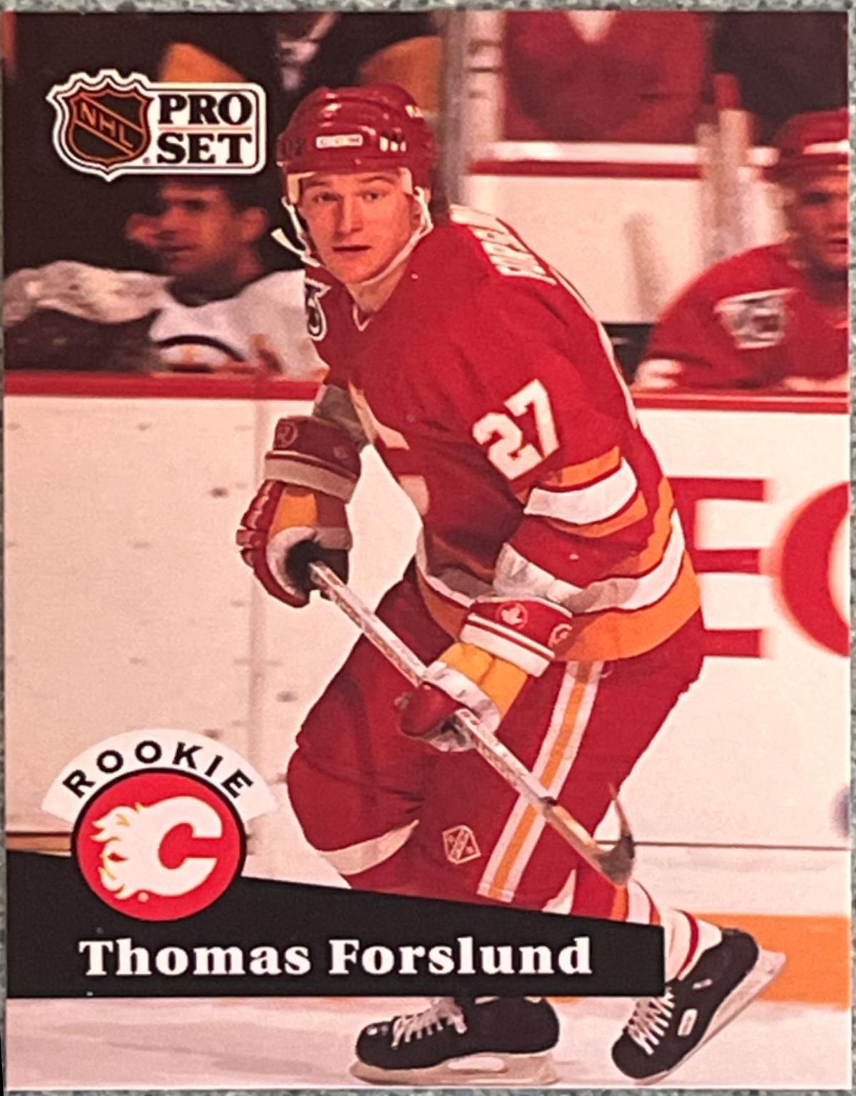 Thomas Forslund #527 Hockey Cards 1991 Pro Set