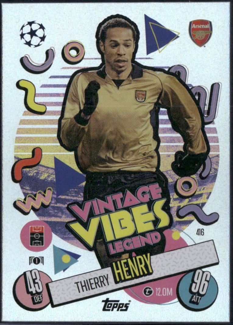Thierry Henry #416 2024 Topps Match Attax UEFA