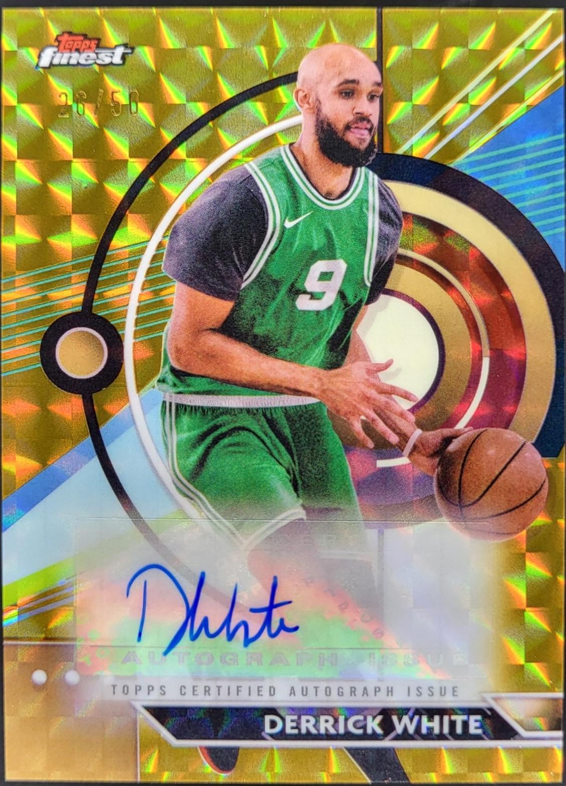 Derrick White [Gold Geometric Refractor] #FA-DW