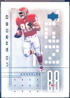 Tony Gonzalez #19 Football Cards 2001 Upper Deck Graded