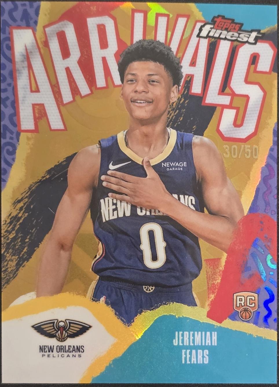 Jeremiah Fears [Gold Refractor] #A-7