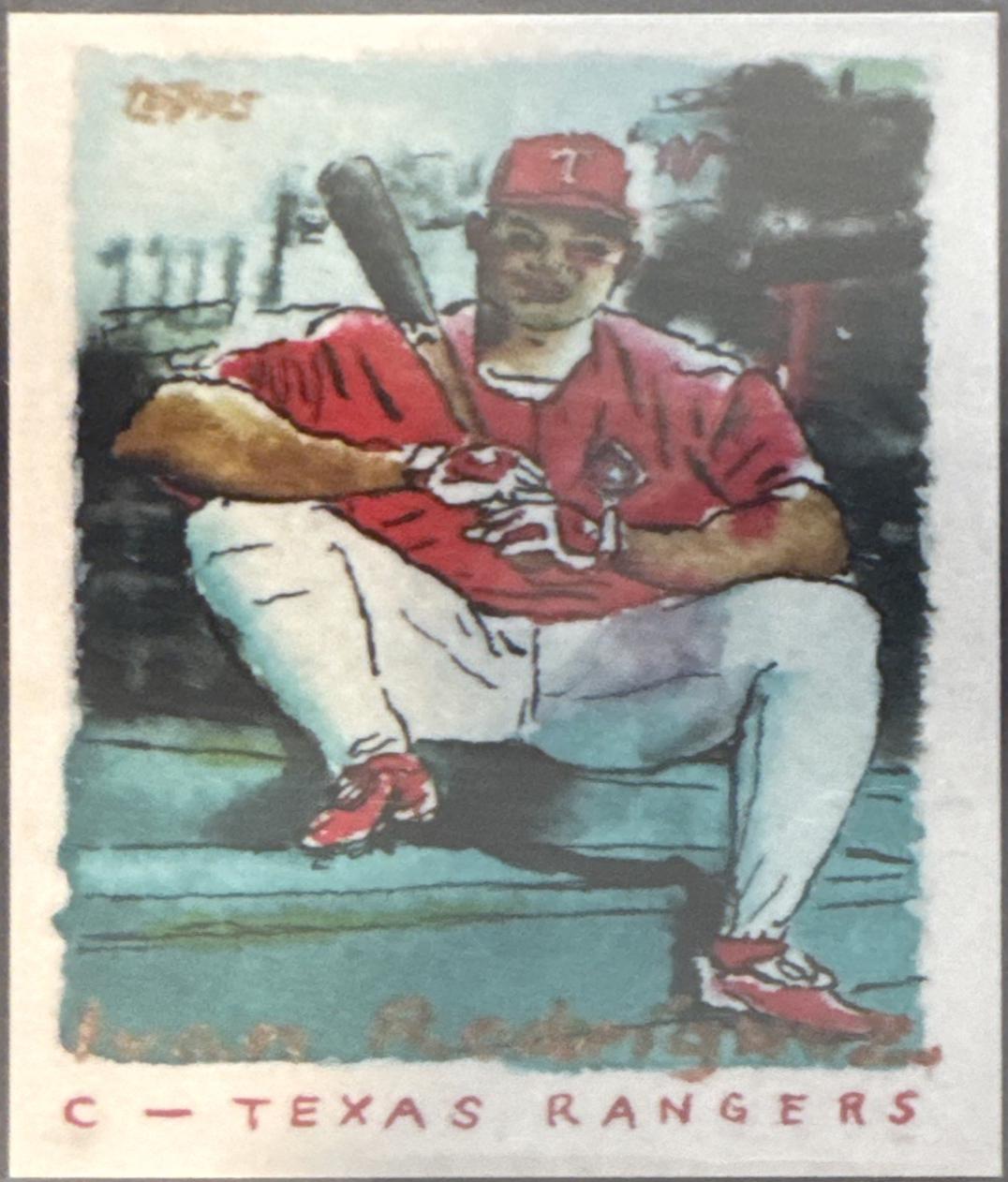 Ivan Rodriguez [Paint Splatter Back] #82