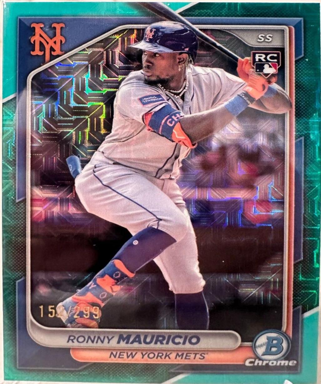 Ronny Mauricio [Aqua Mojo Refractor] #24