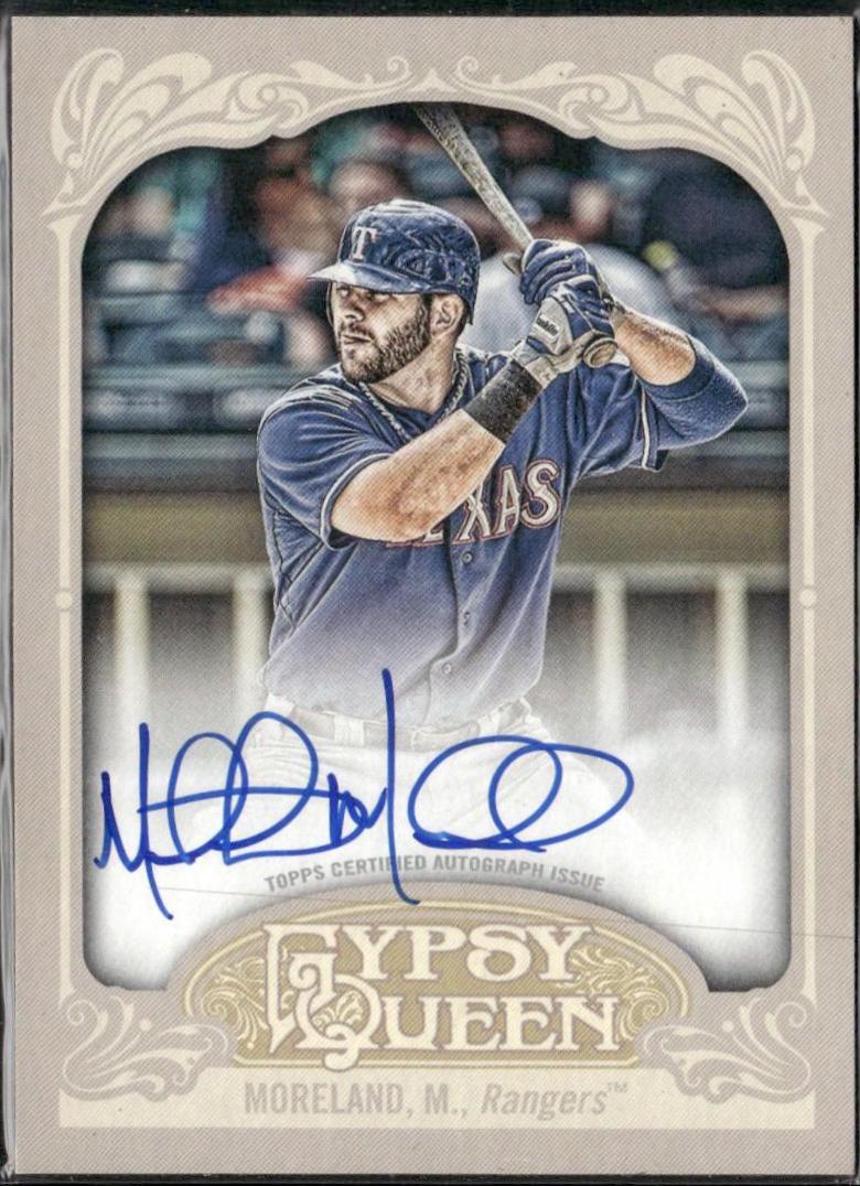 Mitch Moreland #GQA-MMO 2012 Topps Gypsy Queen Baseball Autographs
